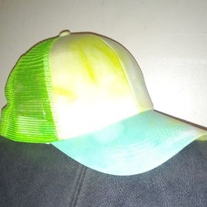 Funky Women's/Girl's Tye Dye Criss Cross High Ponytail/Messy Bun Baseball Cap